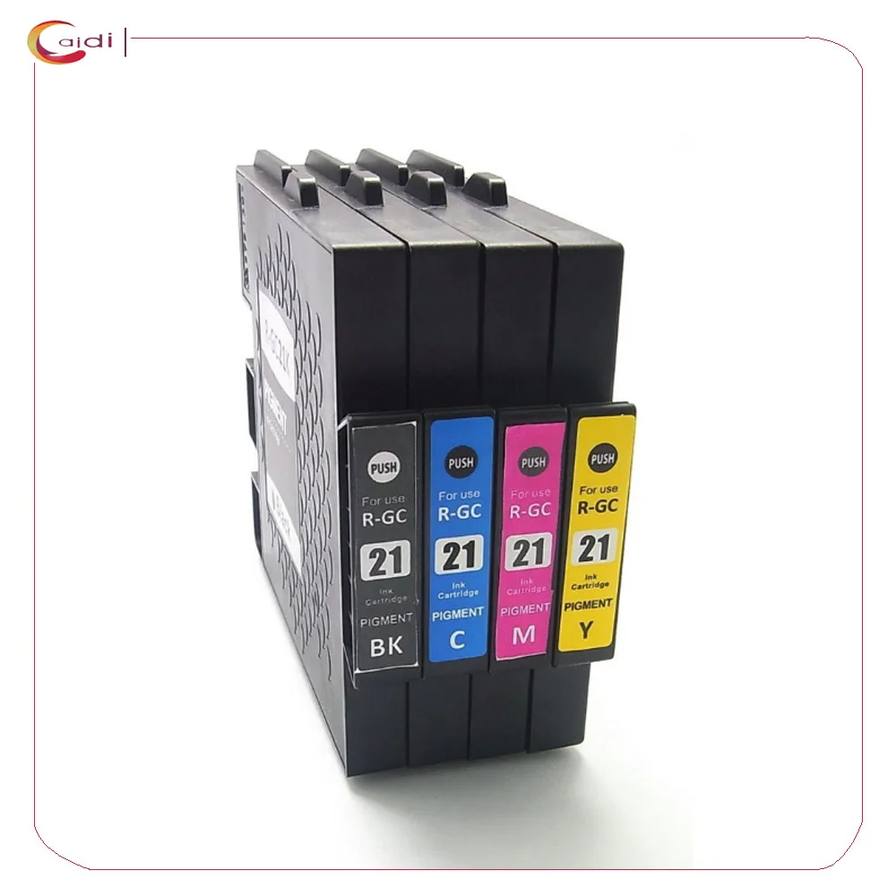 

Картриджи чернильные совместимые с Ricoh GC21K GC 21K GC 21, 4 шт./упаковка