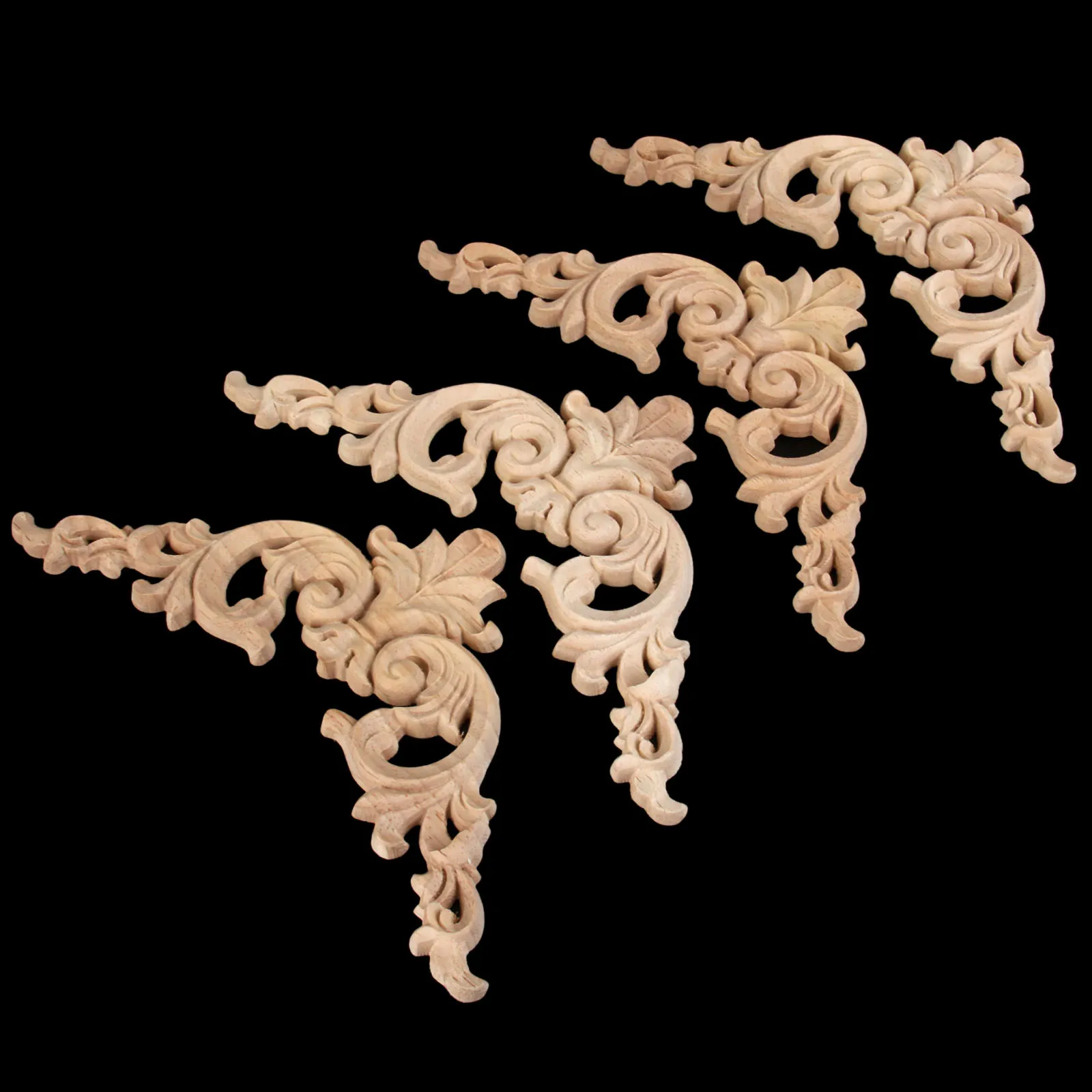 1 шт. наклейка с резьбой по дереву Угловые аппликация рама украшение для двери