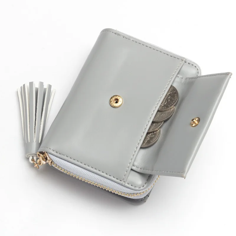 Милый женский кошелек из искусственной кожи высокого качества с кисточками на