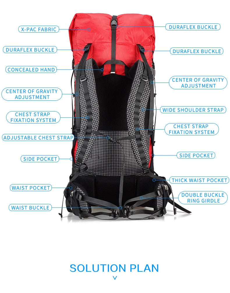 3F UL GEAR GuiJi 35L 55L рюкзак XPAC легкий прочный туристический походный уличный ультралегкий рюкзак