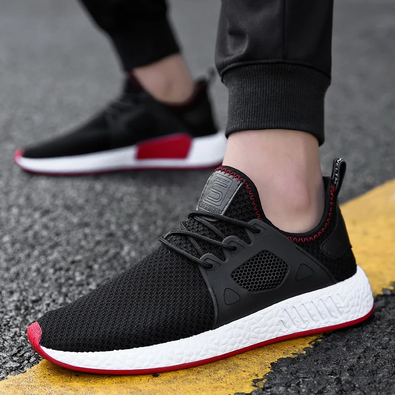 TRAANO Mesh Men Sneakers Casual Shoes For Lace-Up Male Footwear Spring Summer Breathable Comfortable CC-002 | Обувь
