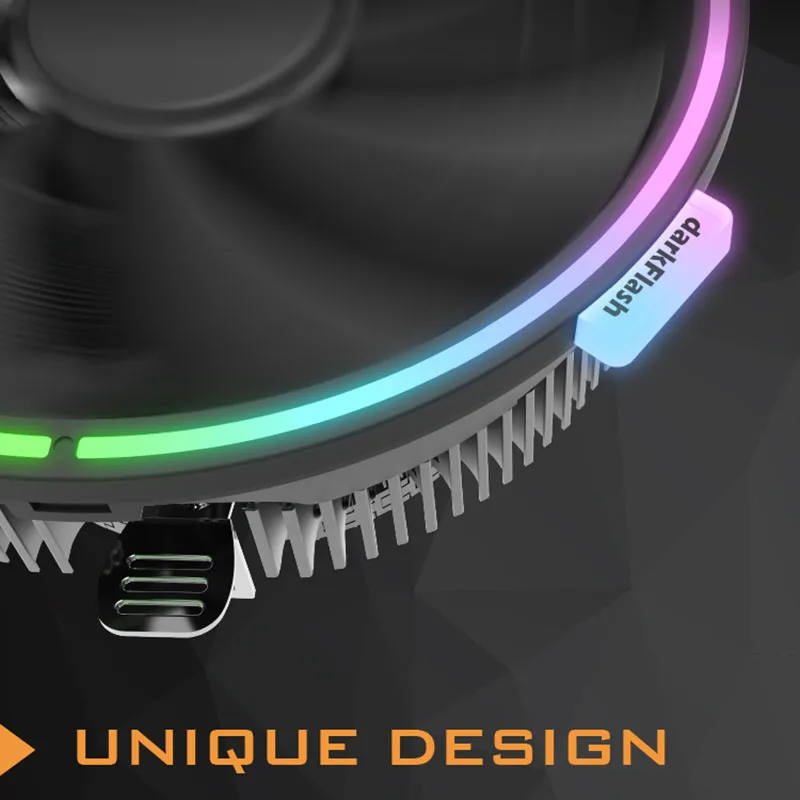 Aigo RGB Процессор кулер 3PIN радиатора для AMD Intel 775 1150 1151 1155 1156 бесшумный ПК Процессор Охлаждающий радиатор вентилятора вентилятор LGA AM3/AM4