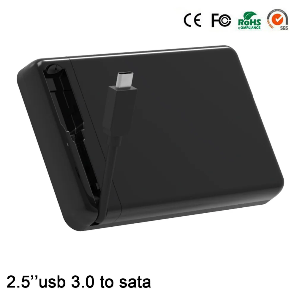 Алюминиевый жесткий диск sata 2 5 внешний usb адаптер для жесткого диска 1 ТБ чехол 3 0
