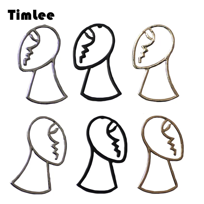 Длинные темпераментные забавные серьги гвоздики Timlee E181 для контура лица