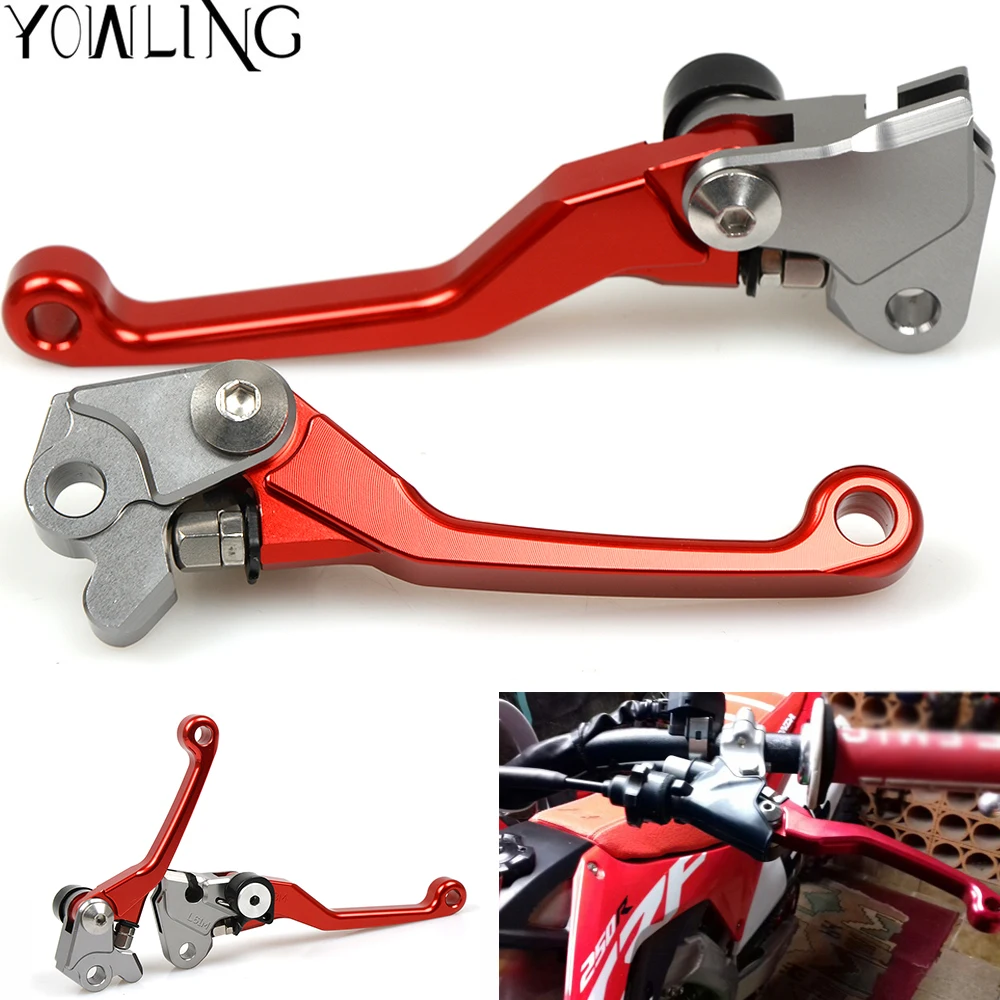 

Для HONDA CRF 250R/450R CRF250R CRF450R 2007-2016, поворотные складные рычаги тормозной муфты с ЧПУ CR80R CR85R CRF150R CR125R