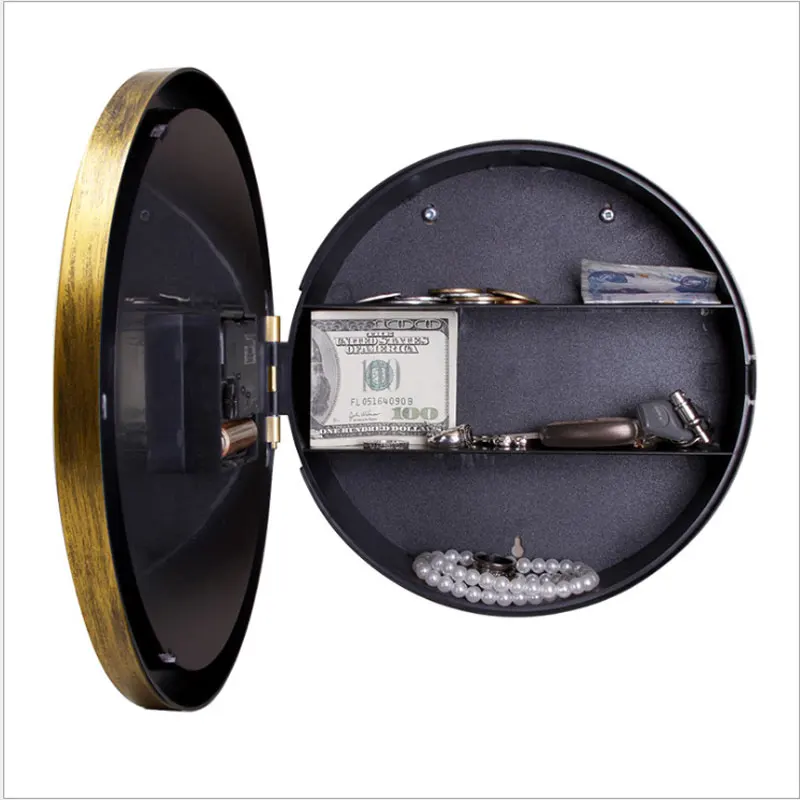 Золотые настенные часы в стиле ретро с защитой от попадания денег