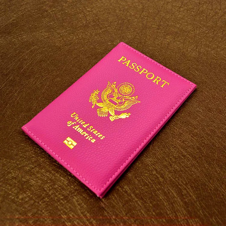 Персонализированный кожаный США Обложка на паспорт по индивидуальному заказу заграничного паспорта держатель Американский бумажник Чехлы для паспорта и девочек с рисунком