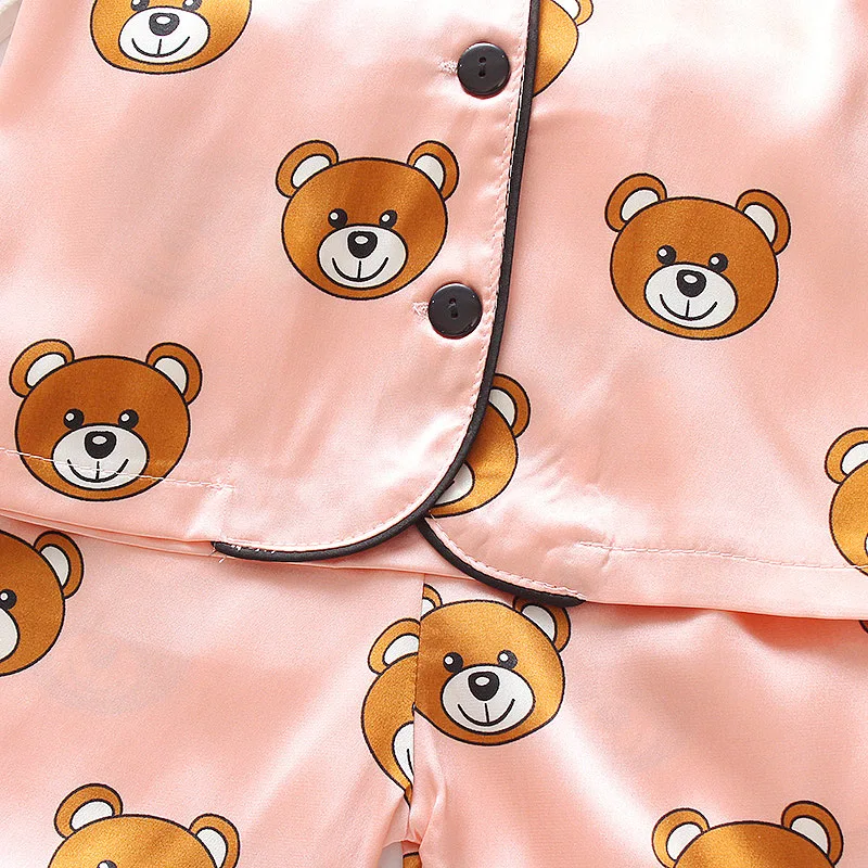 

DIIMUU Kids Boys Girls Summer Pajamas Thin Section Clothing Shorts Sleeve Suits 1-4T
