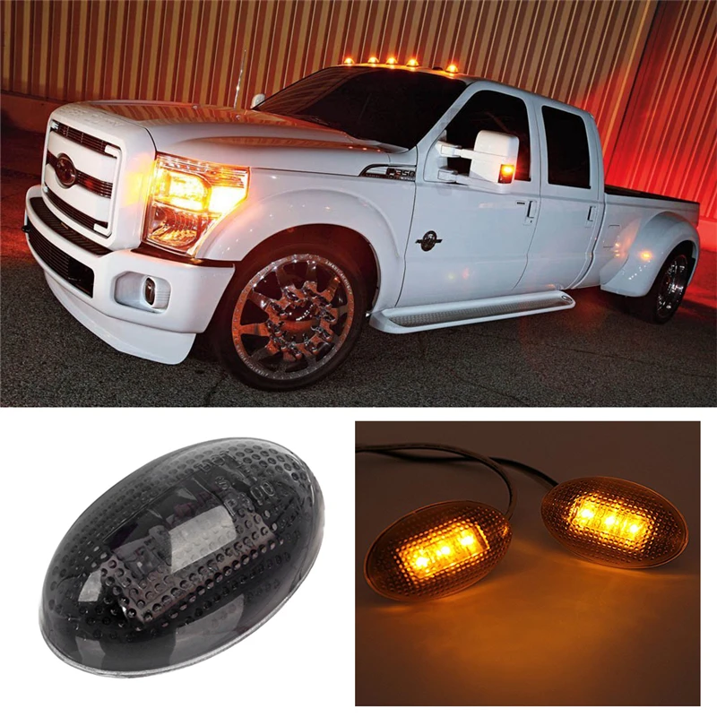 KEYECU 2 шт. 12В 3Led переднее крыло кровать боковой маркер зазор светодиодные фонари