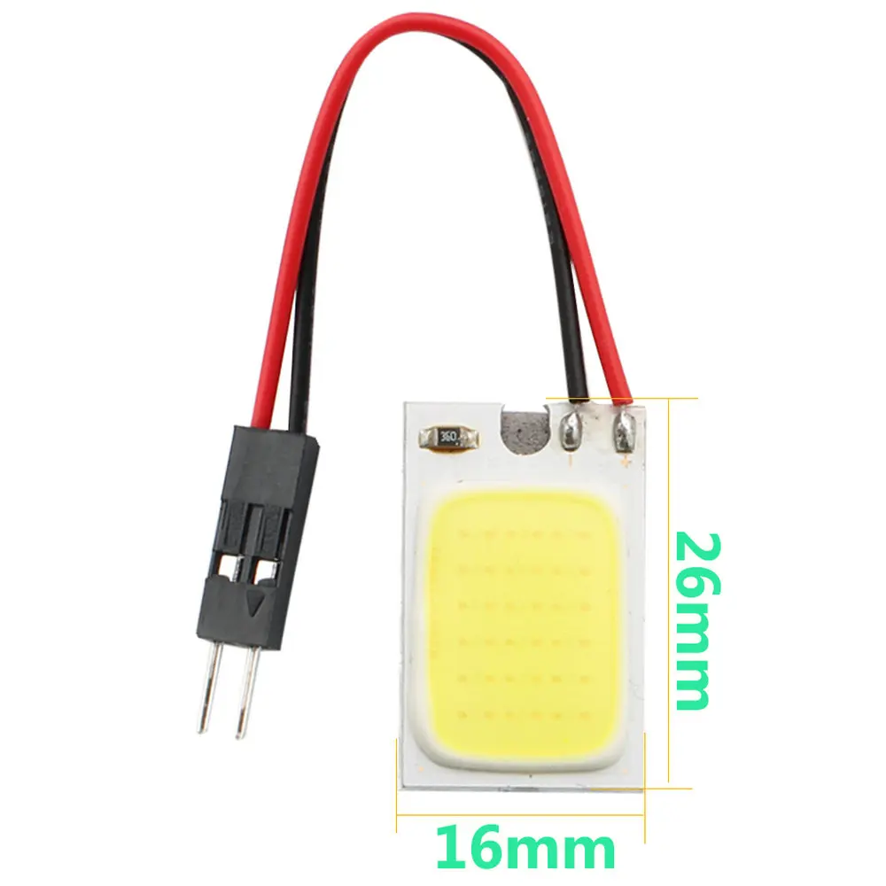 YM E Bright 15*25 мм 500 шт. чипы COB высокой мощности 18 чипов светодиодов 12 В адаптер Festoon T10