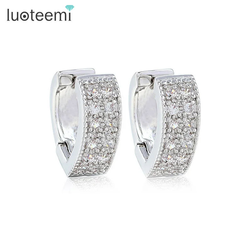 Luoteemi уникальный Стиль в форме сердца из белого золота Цвет ААА крошечный