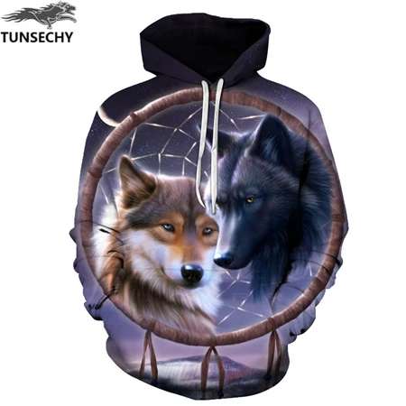 TUNSECHY, новые модные толстовки, свитшоты для мужчин/женщин, 3D толстовки с принтом золотой молнии, Лев, толстовка с капюшоном, спортивные костюмы, топы