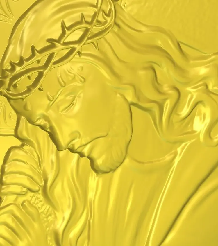 

Рельефная 3d-модель для ЧПУ в формате STL Jesus_4