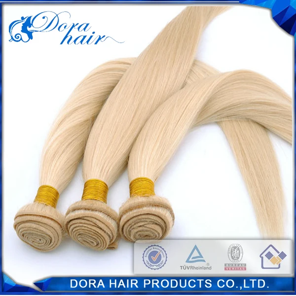 1 шт. 6А Цвет #613 Блондинка Малайзии Волос реми 613 прямые Волосы Ткет|weave hair glue|hair weave