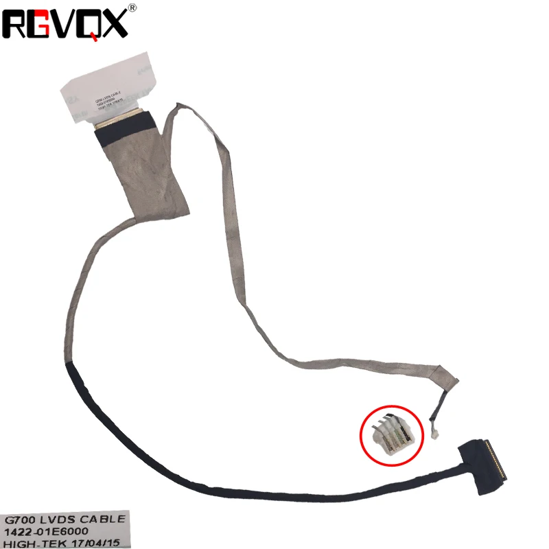 

New LCD LED Video Flex Cable For Lenovo G700 G710 G700A G710A PN:1422-01E6000 1422-01DT000 Repair Notebook LCD LVDS CABLE