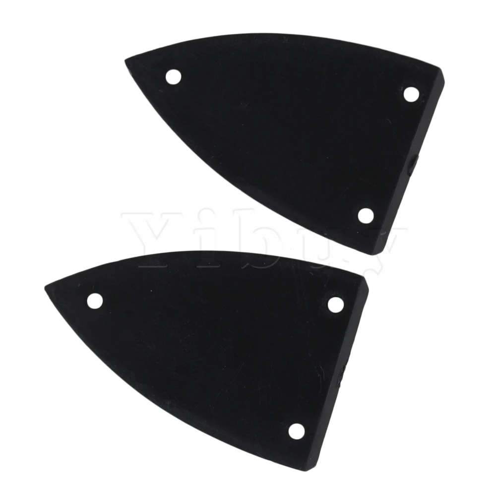 

Yibuy 100 x Triangle 3-Hole Guitar Truss Rod Cover Black Musical Instruments Parts