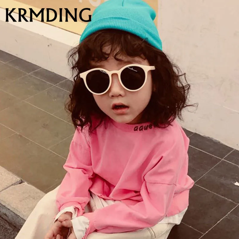 

Модные детские солнцезащитные очки KRMDING 2019 в круглой оправе, солнцезащитные очки для мальчиков и девочек, детские очки UV400, солнцезащитные о...