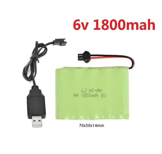 Ewellsold 6V 700 мАч/1800 мАч/2800 мАч Никель кадмиевый аккумулятор NH AA перезаряжаемый +
