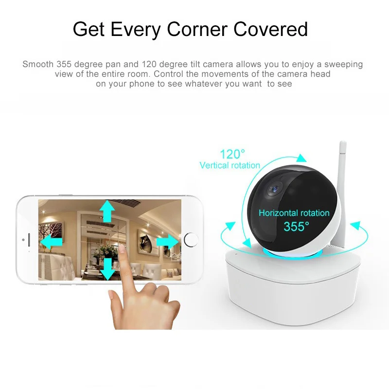 Lintratek Товары теле- и видеонаблюдения Камера Wi-Fi 1080 P мини ip-видеонаблюдения