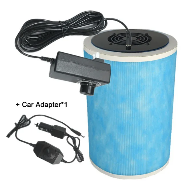 S plus car adapter Для дома и автомобиля DIY xiaomi Воздухоочистители самодельные воздушные hepa-фильтр для пылесоса удалить PM2.5 дым запах пыли TVOC формальдегида - Цвет: S plus car adapter