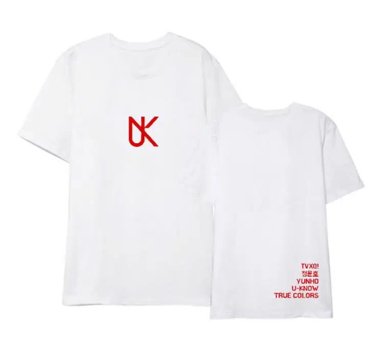 Футболка с коротким рукавом в стиле K-POP tvxq 4 цвета | Женская одежда