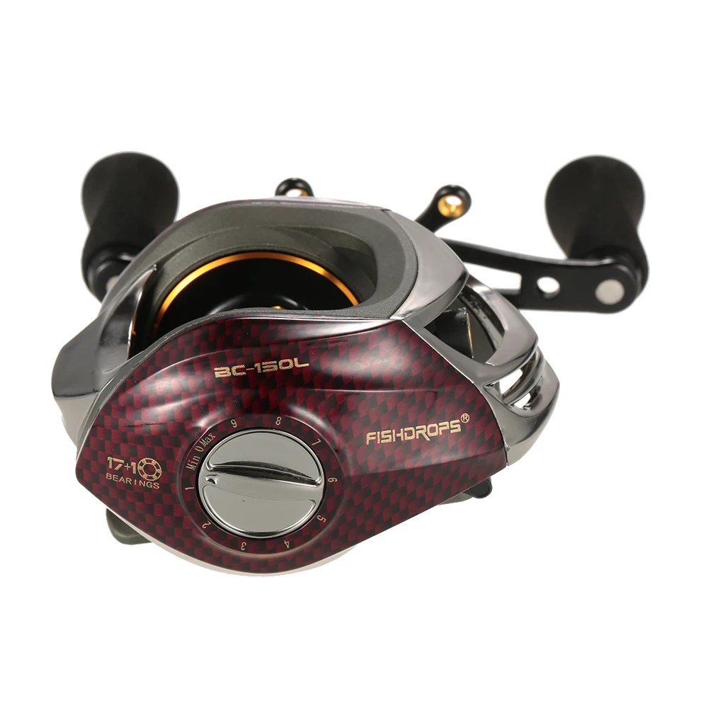 Fishidrops BC150 18 шариковых подшипников катушки для литья под давлением правая левая