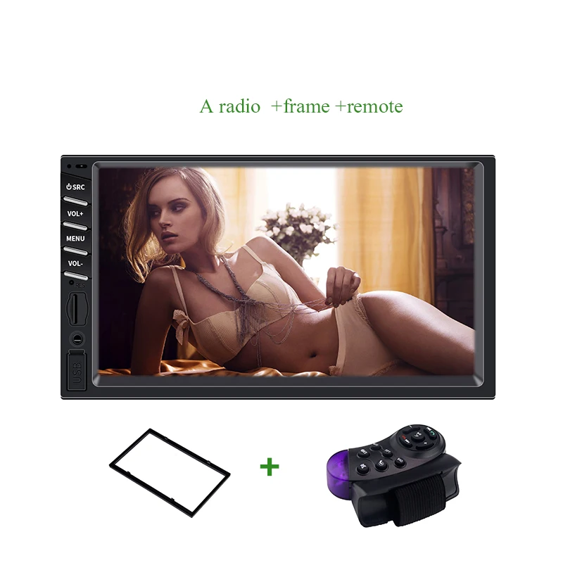 A Radio-frame-remote Автомагнитола 2 din " сенсорный экран Центральный multimidia android зеркальная связь Bluetooth Кассетный рекордер para авто камера заднего вида - Цвет: A Radio-frame-remote