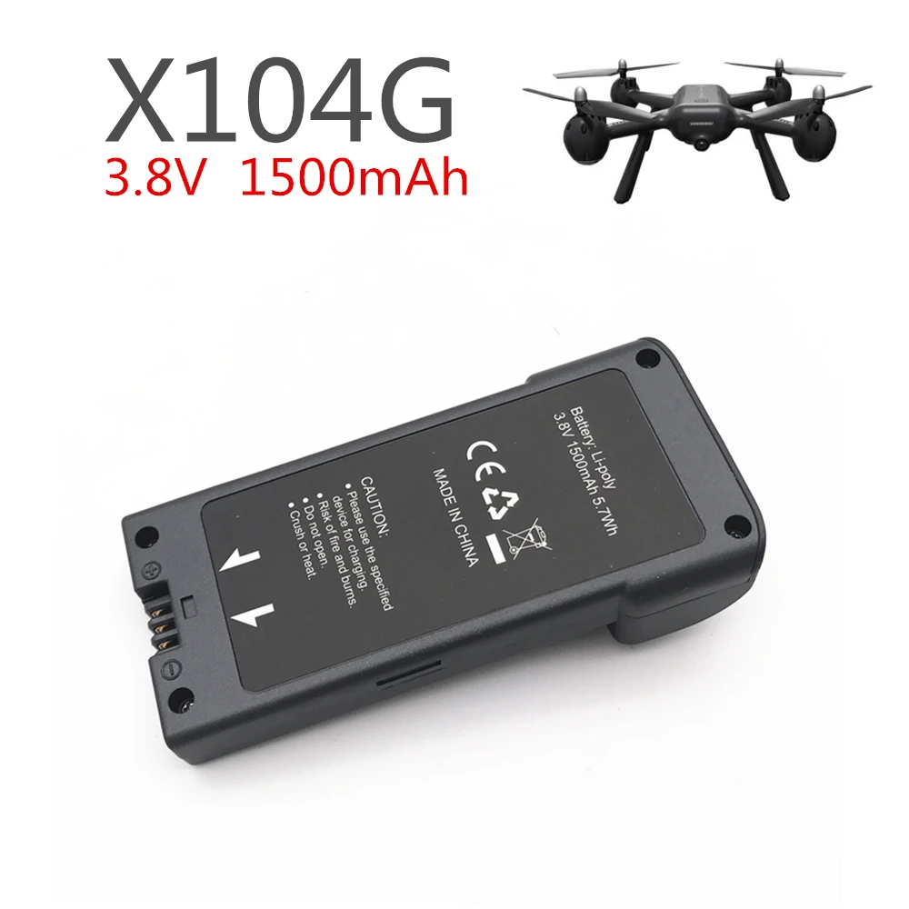 100% Оригинальный Дрон MJX X104G 3 8 В 1500 мАч литий полимерный аккумулятор запасные
