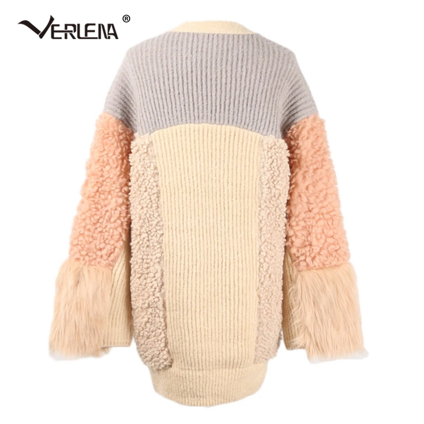 Verlena Горячая Корейская уличная осень 2019 зимняя одежда длинный кардиган Женское