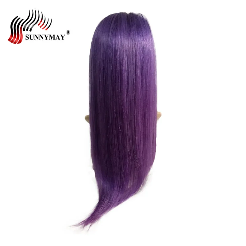 Sunnymay Lanvender Цвет полный Кружево Человеческие волосы Искусственные парики Glueless Кепки предварительно сорвал бразильский девственные волосы Кружево Искусственные парики с ребенком волос
