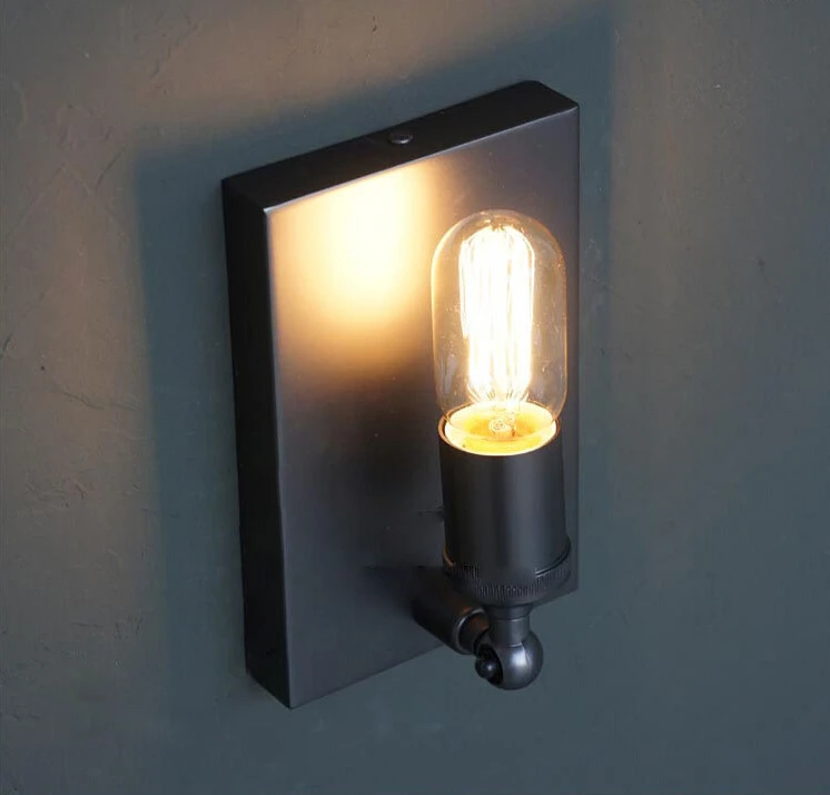 Простой ретро черный железный скандинавский американский деревенский ресторан