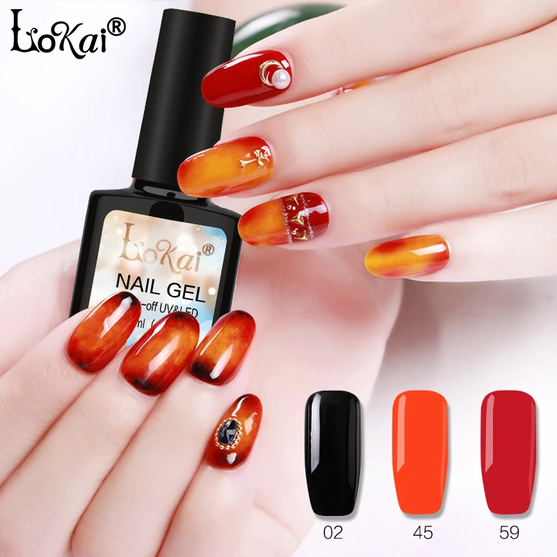 Новый Гель лак lokai UV Vernis Полупостоянный 10 мл УФ гель для ногтей отмачиваемый
