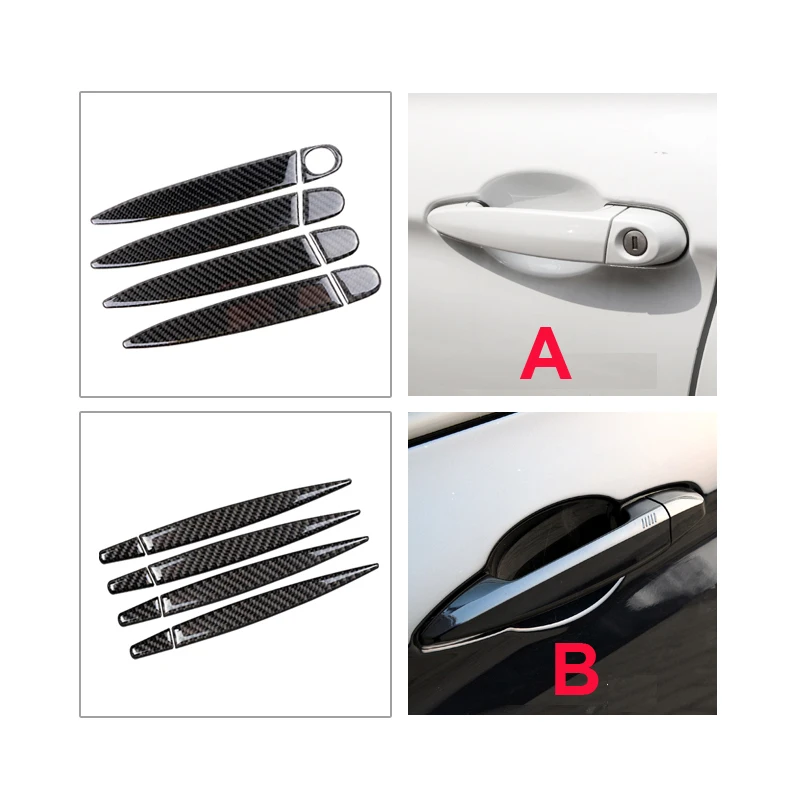 4 шт. углеродное волокно M Power Performance Автомобильная наклейка на дверную ручку для bmw