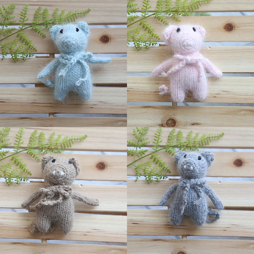 Игрушка вязаная крючком Милая Мини амигуруми миниатюрная свинья кукла мягкие
