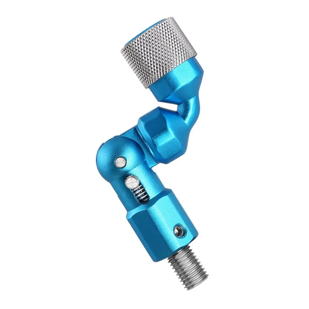 Blue SANLIKE adapt 10MM Threads 3/8x20 BSF(British Standard Fine)Fishing Tool Frame for Joint Aluminum Fitting Fish Net Installation - Цвет: Blue