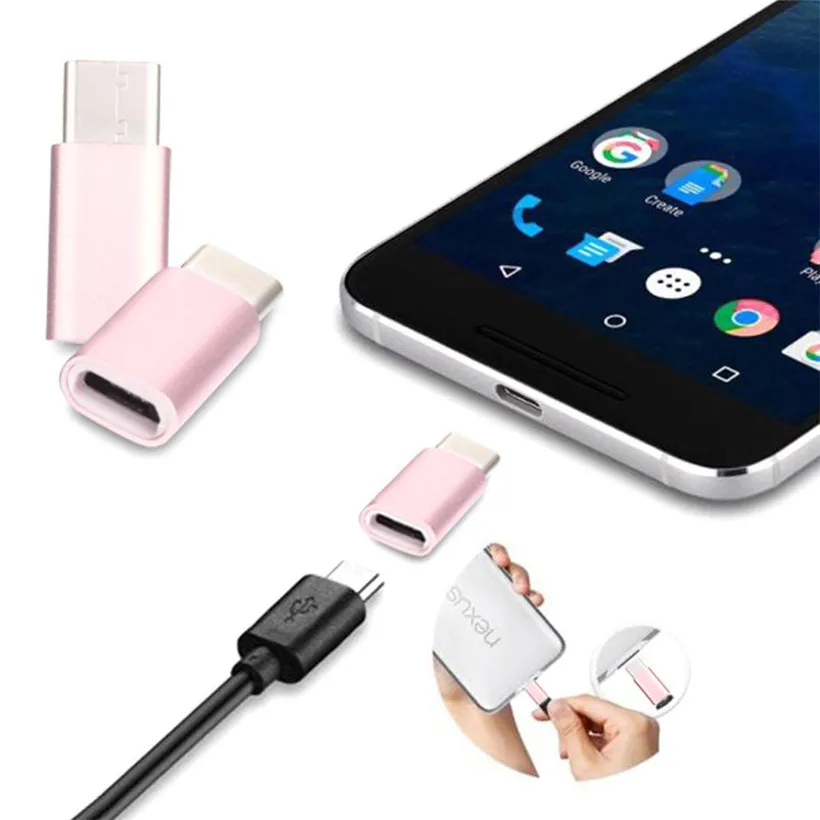 CARPRIE 1 шт. USB C Type к Micro адаптер для зарядки данных Samsung Galaxy S9/S9 Plus 180227 Прямая