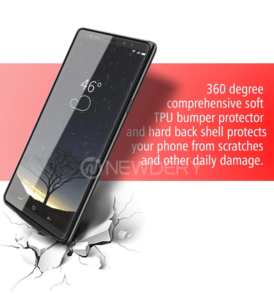 NEWDERY UL power bank зарядное устройство чехол 5000 мАч полное покрытие батарея чехол для samsung Note 9 type C чехол для телефона для Galaxy Note 9