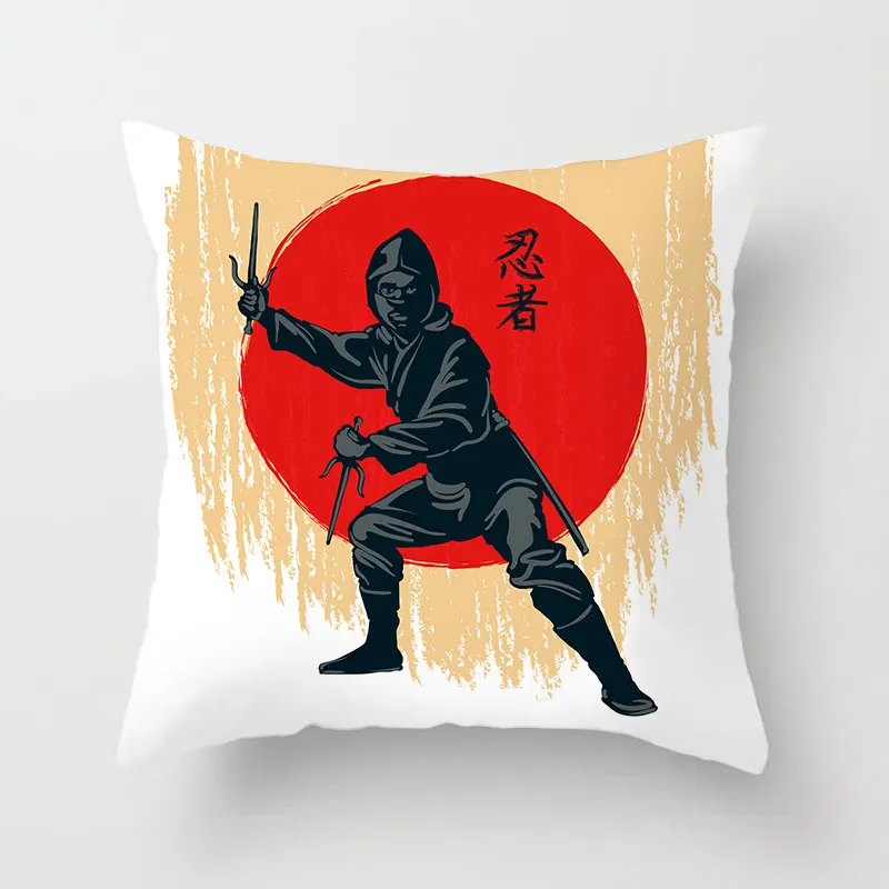 Houspace полиэстер Пич-скин японских ниндзя для домашний декор подушки диван
