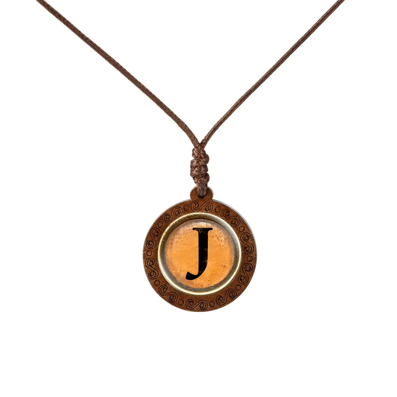 2019 New Arrival Glass Cabochon Letters Necklace Alphabets Wood Pendant Name Initial Men Women Fashion Jewelry | Украшения и