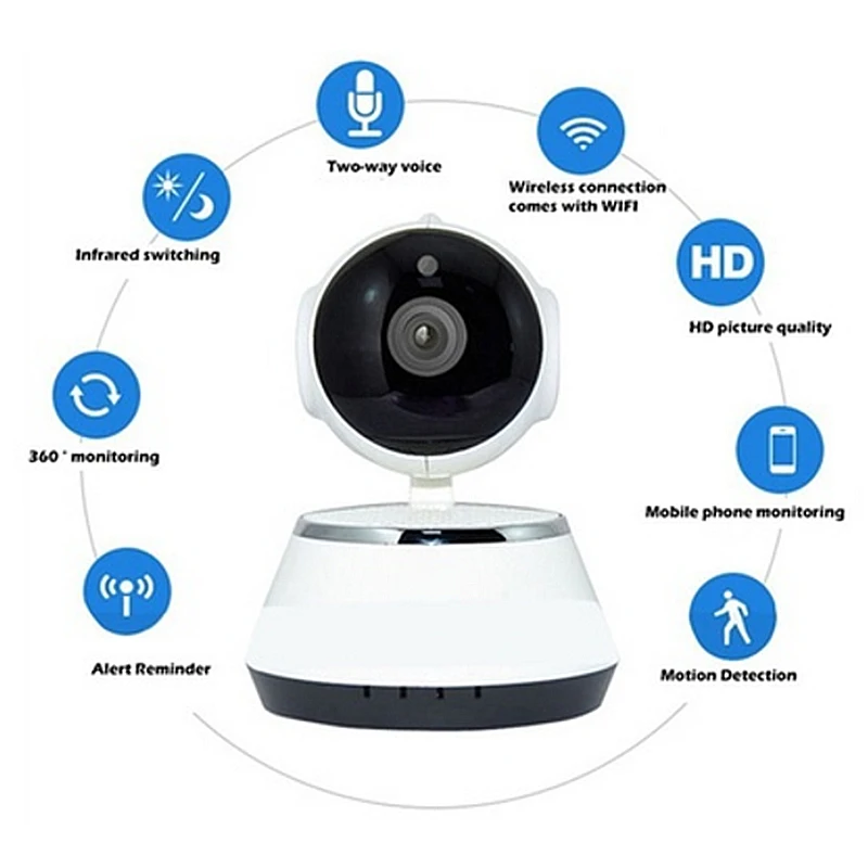 Новая беспроводная ip камера видеонаблюдения с Wi Fi P2P функцией ночного видения