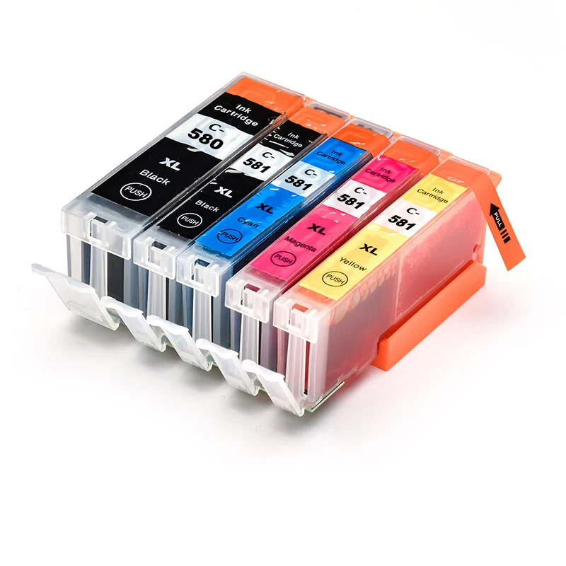 INKWAY Сменные чернильные картриджи PGI-580 CLI-581 для PIXMA TR7550/TR8550/TS6150/TS6151/TS8150/TS8151/TS8152/TS9150/TS9155 INKWAY Сменные чернильные картриджи PGI-580 CLI-581 для PIXMA TR7550/TR8550/TS6150/TS6151/TS8150/TS8151/TS8152/TS9150/TS9155