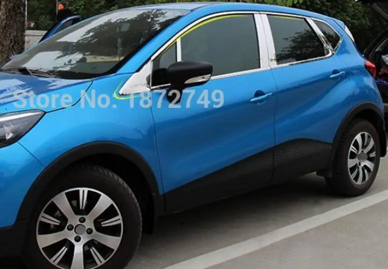 Крышка для стайлинга 2015 2016 Renault Captur из нержавеющей стали автомобильная оконная