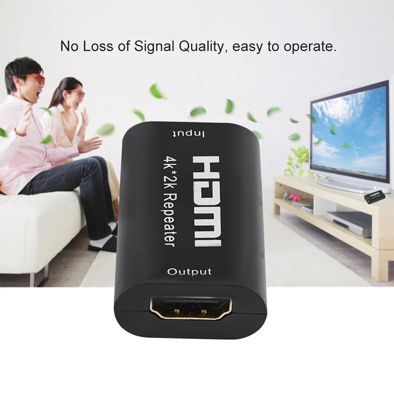 1080P HDMI ретранслятор наполнитель бустер адаптер 3D над сигналом HDTV черный 40 м| |