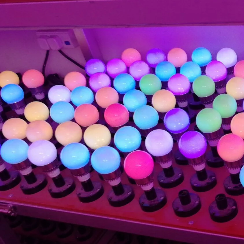 5 шт./лот Волшебная RGB Светодиодная лампа E27 Вт AC85V 265V ночник + контроллер E14
