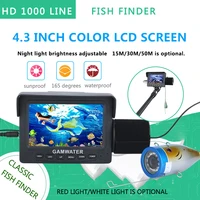 15m 30m 4 3 inch 1000tvl underwater fishing video camera kit 12 pcs led ir lights video fish finder lake under water fish cam