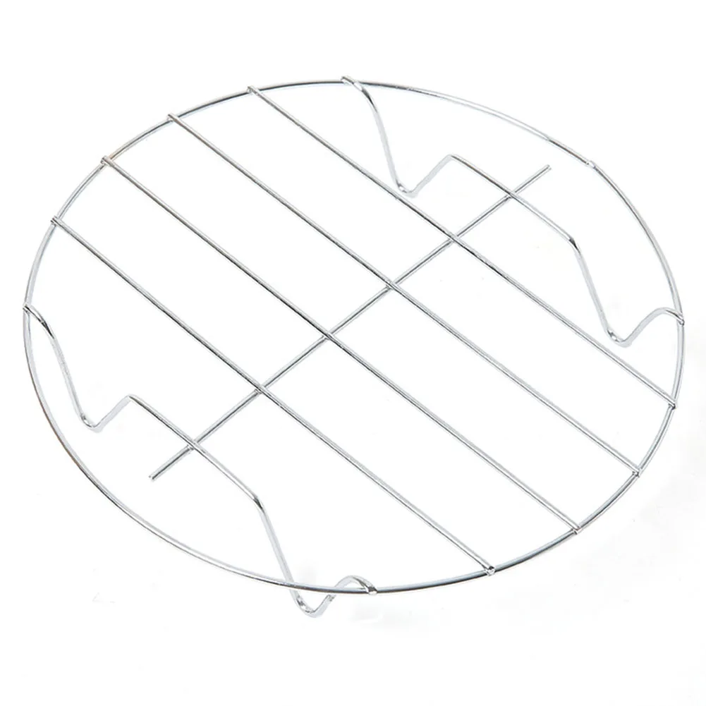Pot Stand Stainless Steel Anti-scalding Tray Cooling Steaming Rack Round Baking Silver Cookware |