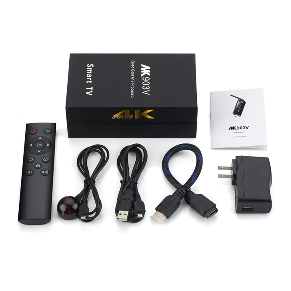 MK903V RK3288 четырехъядерный ТВ приставка Android 7 1 2 Гб ОЗУ 8 ПЗУ 4K * 2K H.265 4 ГГц/5 ГГц