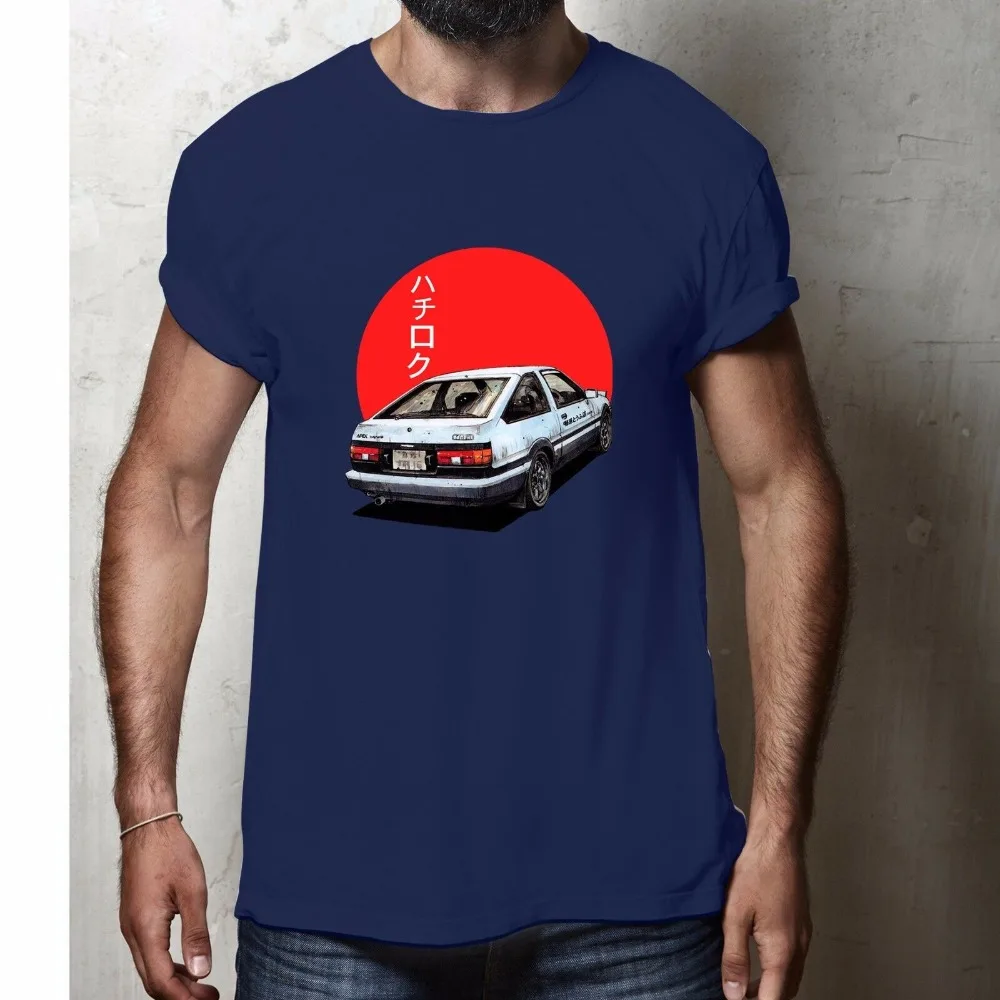 New Ae86 Trueno Initial D Takumi Japan Movie T-Shirt Newest 2019 Fashion Cotton O-Neck Homme Short Sleeve | Мужская одежда