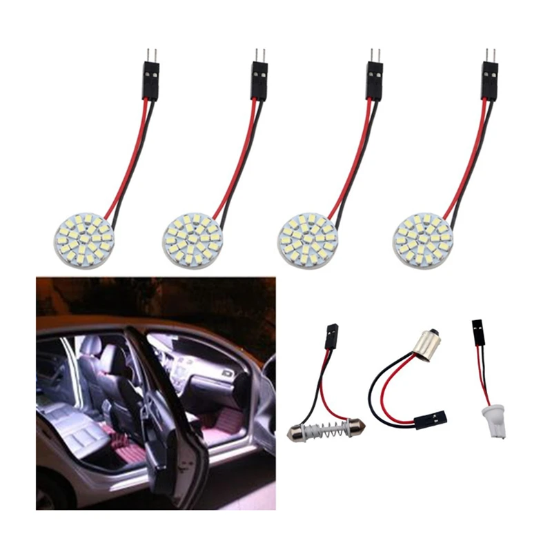 KEYECU 20 шт. яркий белый T10 1206 22-SMD Светодиодная панель купольная лампа автомобильная