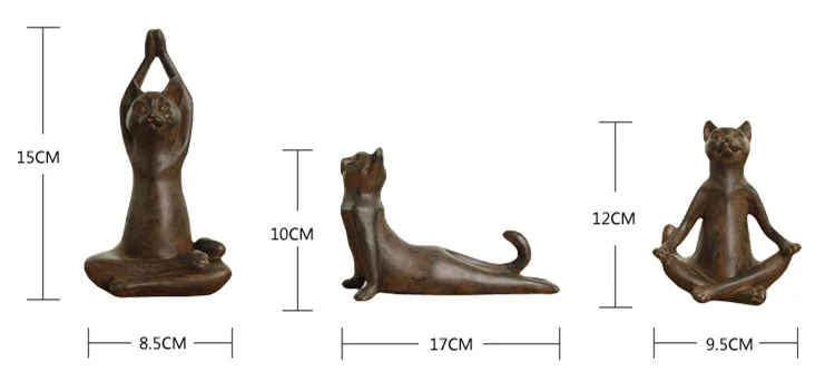 Отделка для дома в стиле ретро резиновый кошка йоги | Дом и сад
